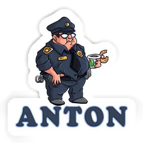 Aufkleber Anton Polizist Image