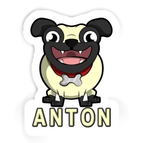 Sticker Anton Mops Image