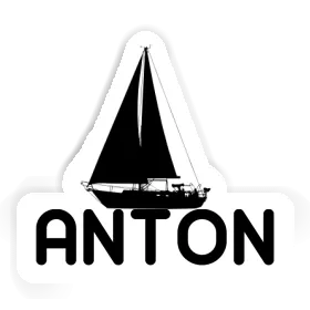 Segelboot Aufkleber Anton Image