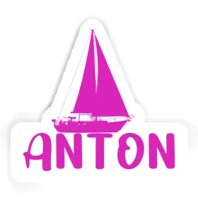 Segelboot Sticker Anton Image