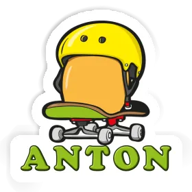 Sticker Skateboard-Ei Anton Image