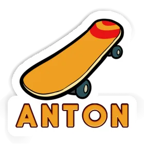 Skateboard Aufkleber Anton Image