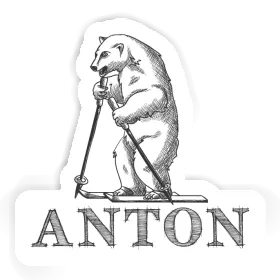 Aufkleber Skifahrer Anton Image