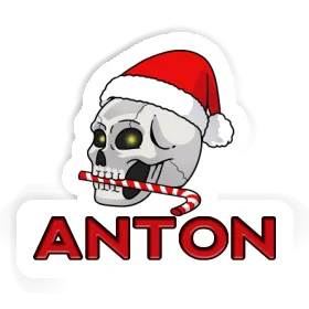 Anton Aufkleber Totenkopf Image