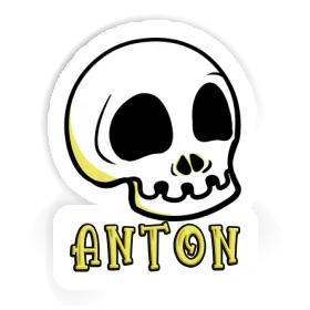 Anton Sticker Totenkopf Image