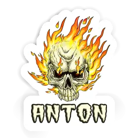 Anton Sticker Totenkopf Image