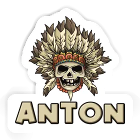 Aufkleber Kinder Totenkopf Anton Image