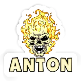 Anton Aufkleber Totenkopf Image