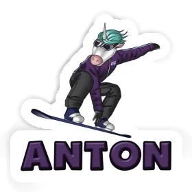 Aufkleber Boarderin Anton Image