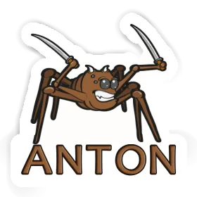 Aufkleber Kampfspinne Anton Image