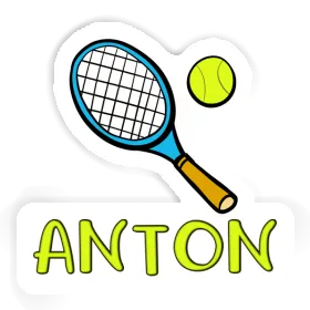 Aufkleber Anton Tennis Racket Image