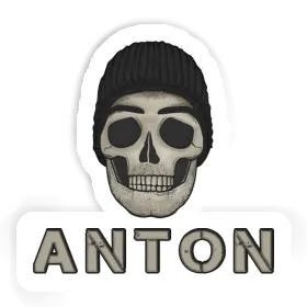 Anton Sticker Totenkopf Image