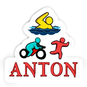 Anton Sticker Triathlet Image