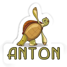 Anton Sticker Yoga-Schildkröte Image