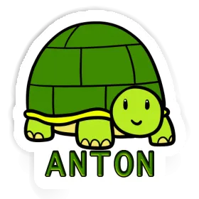 Anton Aufkleber Schildkröte Image