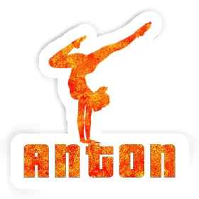 Sticker Anton Yoga-Frau Image