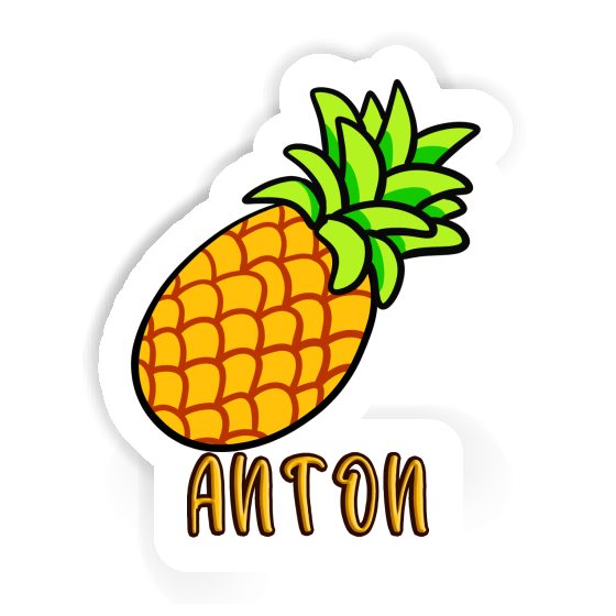 Sticker Pineapple Anton Laptop Image