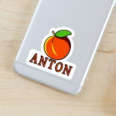 Anton Sticker Apricot Notebook Image