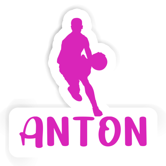 Basketballspieler Sticker Anton Laptop Image