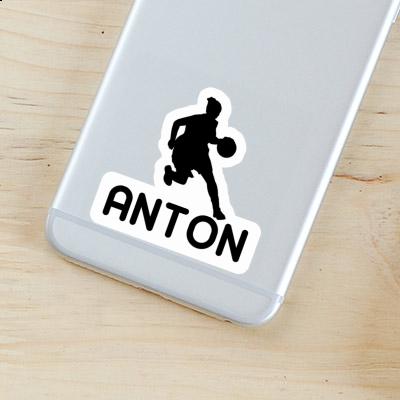 Basketballspielerin Sticker Anton Notebook Image