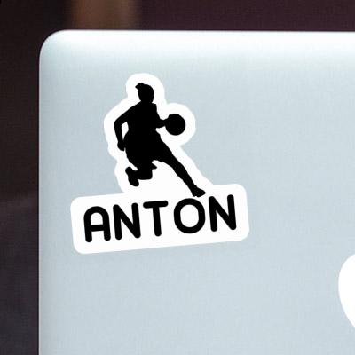 Anton Sticker Basketball Player Image