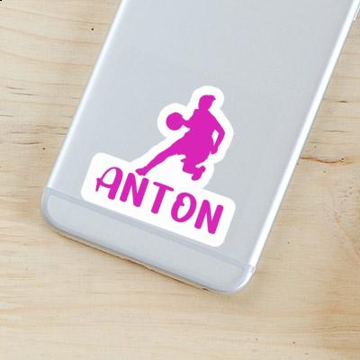 Sticker Basketballspielerin Anton Notebook Image