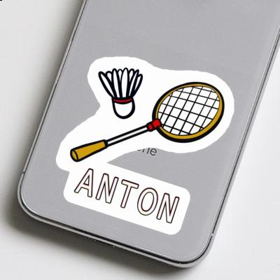 Autocollant Anton Raquette de badminton Laptop Image