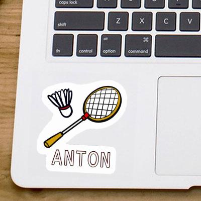 Sticker Badmintonschläger Anton Laptop Image