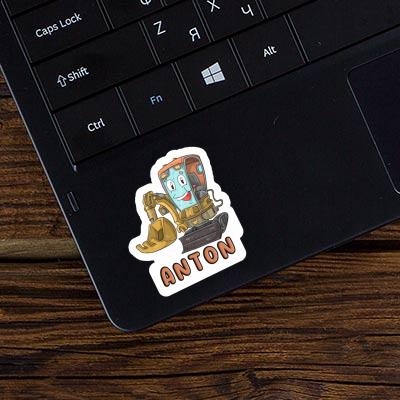 Excavator Sticker Anton Image