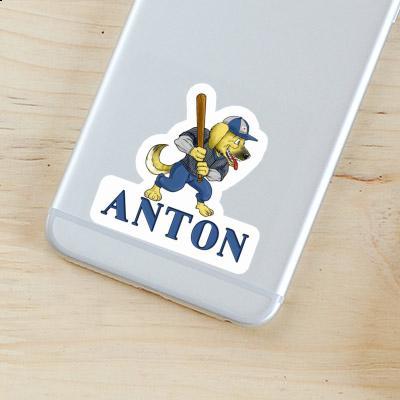 Sticker Anton Baseball Dog Gift package Image