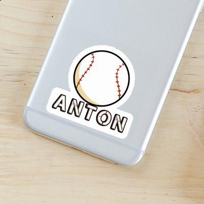 Baseball Aufkleber Anton Laptop Image