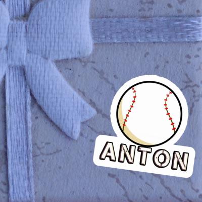 Anton Sticker Baseball Notebook Image