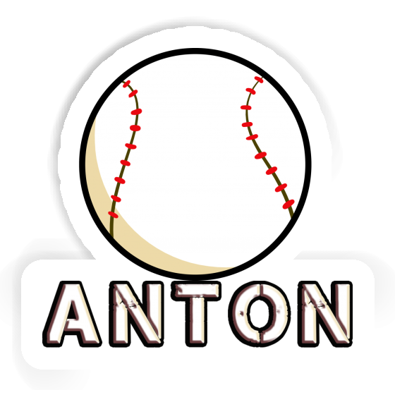 Baseball Aufkleber Anton Image