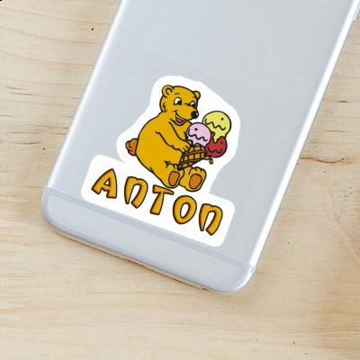 Sticker Anton Ice Cream Notebook Image