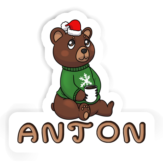 Weihnachtsbär Aufkleber Anton Image