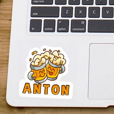 Bier Aufkleber Anton Notebook Image