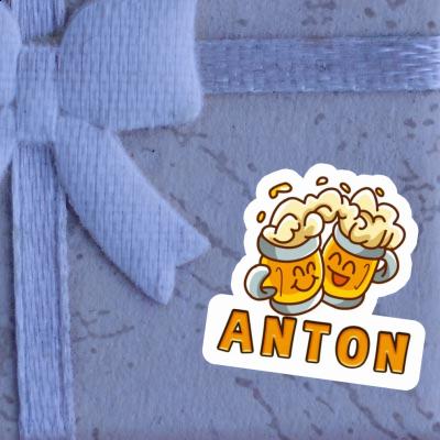 Bier Aufkleber Anton Image