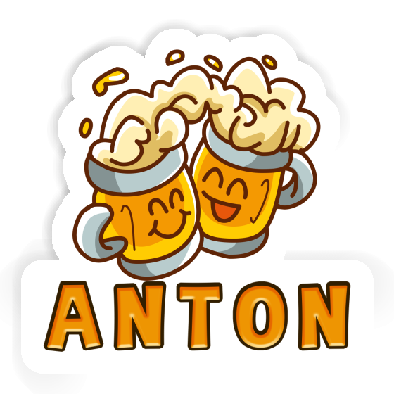 Bier Aufkleber Anton Laptop Image