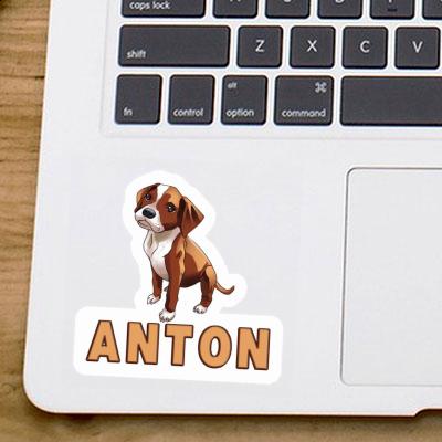 Boxerhund Aufkleber Anton Image