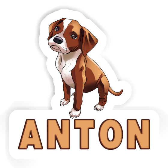 Boxerhund Aufkleber Anton Gift package Image