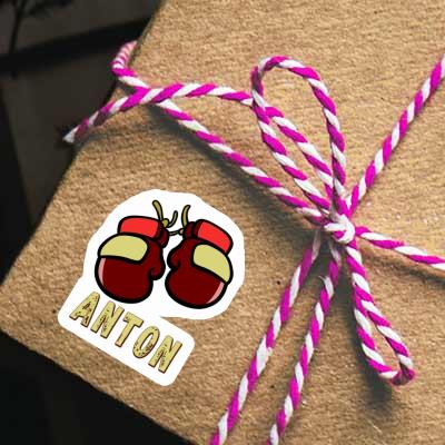 Anton Sticker Boxing Glove Laptop Image