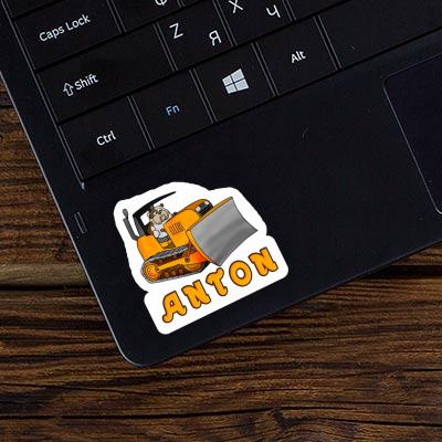 Autocollant Bulldozer Anton Notebook Image