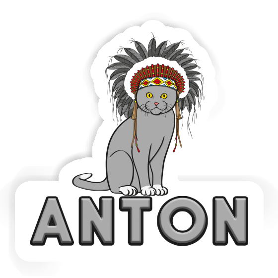 Anton Sticker Indianer-Katze Gift package Image