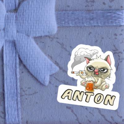 Sticker Anton Bad Cat Notebook Image