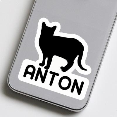 Anton Aufkleber Katze Image