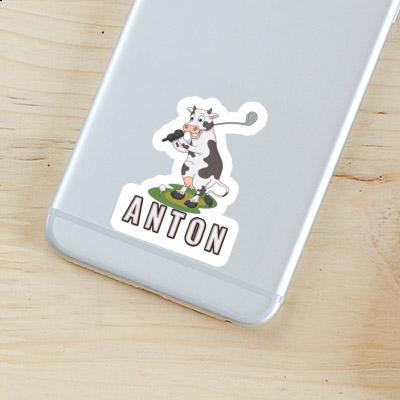 Sticker Anton Cow Notebook Image