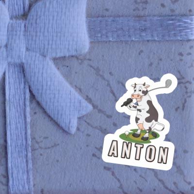 Anton Sticker Golfkuh Laptop Image