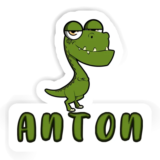 Sticker Dinosaurier Anton Laptop Image