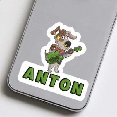 Anton Aufkleber Gitarrist Laptop Image