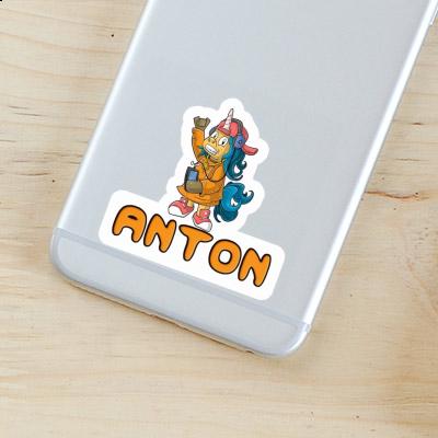 Aufkleber Anton Hip-Hop Einhorn Gift package Image